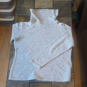 Merrell Women's Textured Gray Turtleneck Sweater